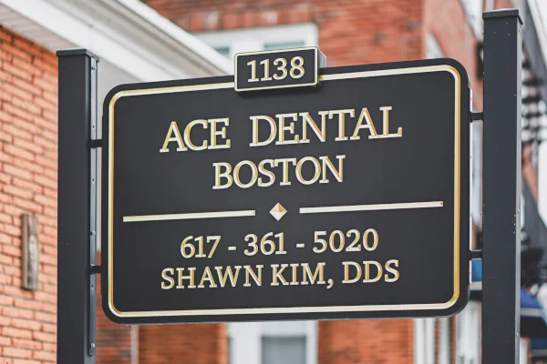 Ace Dental Boston front sign, your best dentist option in Boston, MA